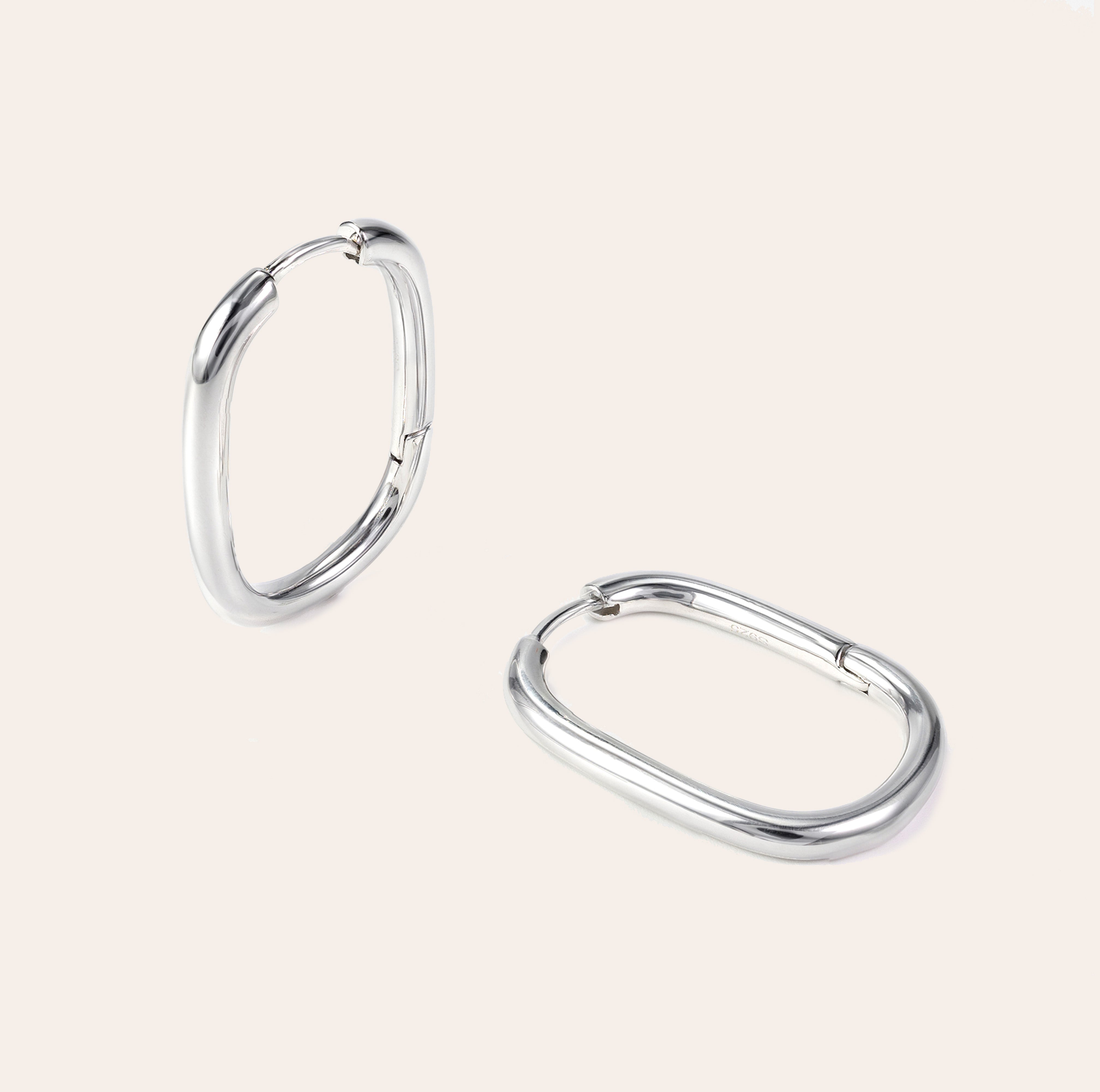 Silvbreeze Athena Silver Hoop Earrings
