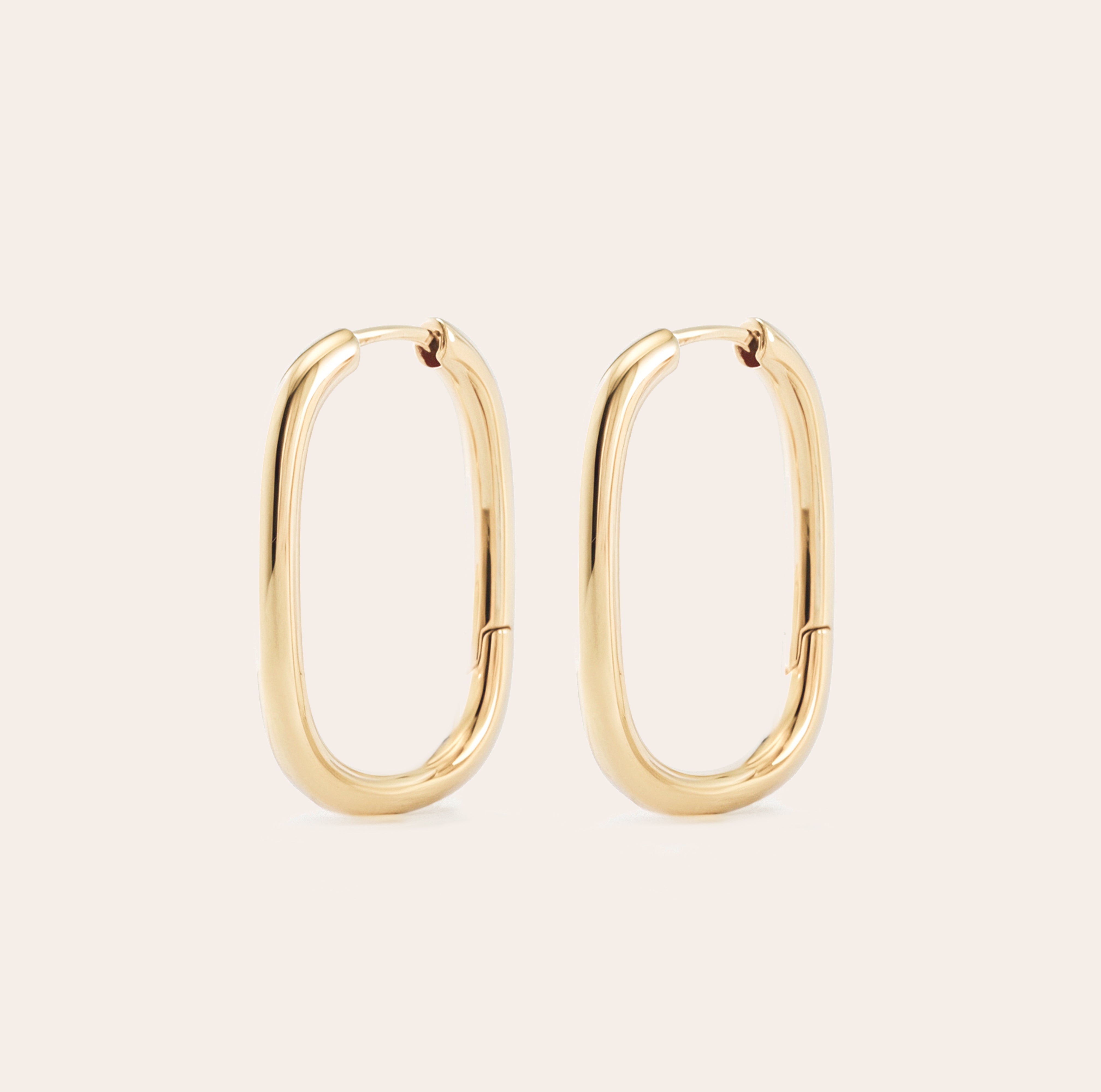 Silvbreeze Athena Gold Hoop Earrings