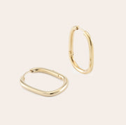 Silvbreeze Athena Gold Hoop Earrings