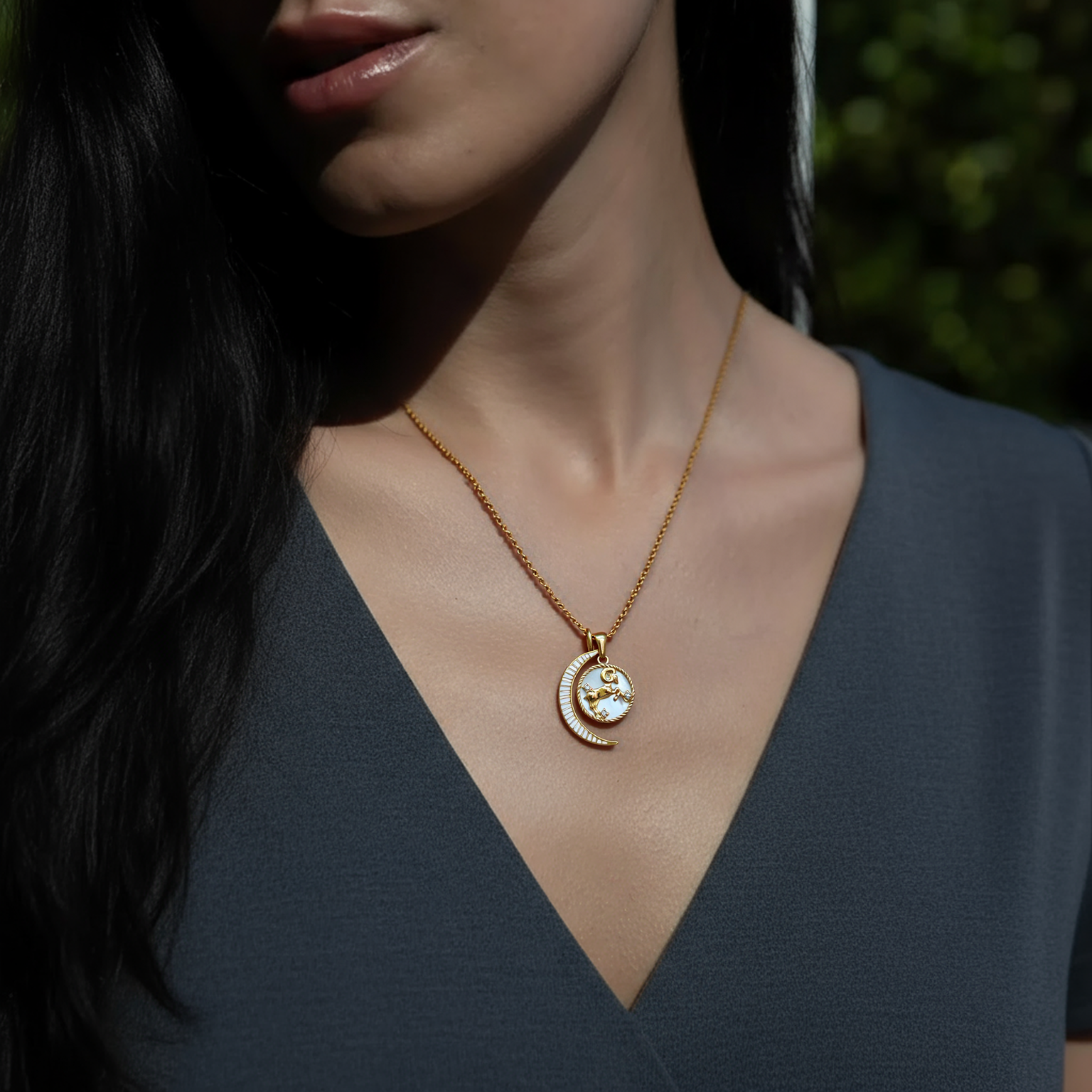 Silvbreeze Lunara Zodiac Neck chains Necklace – Rounded Box Chain