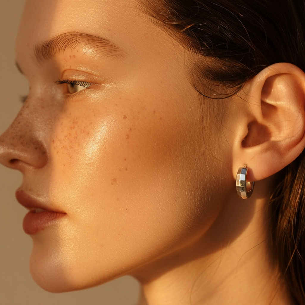 Silvbreeze Mira Silver Huggie Earrings